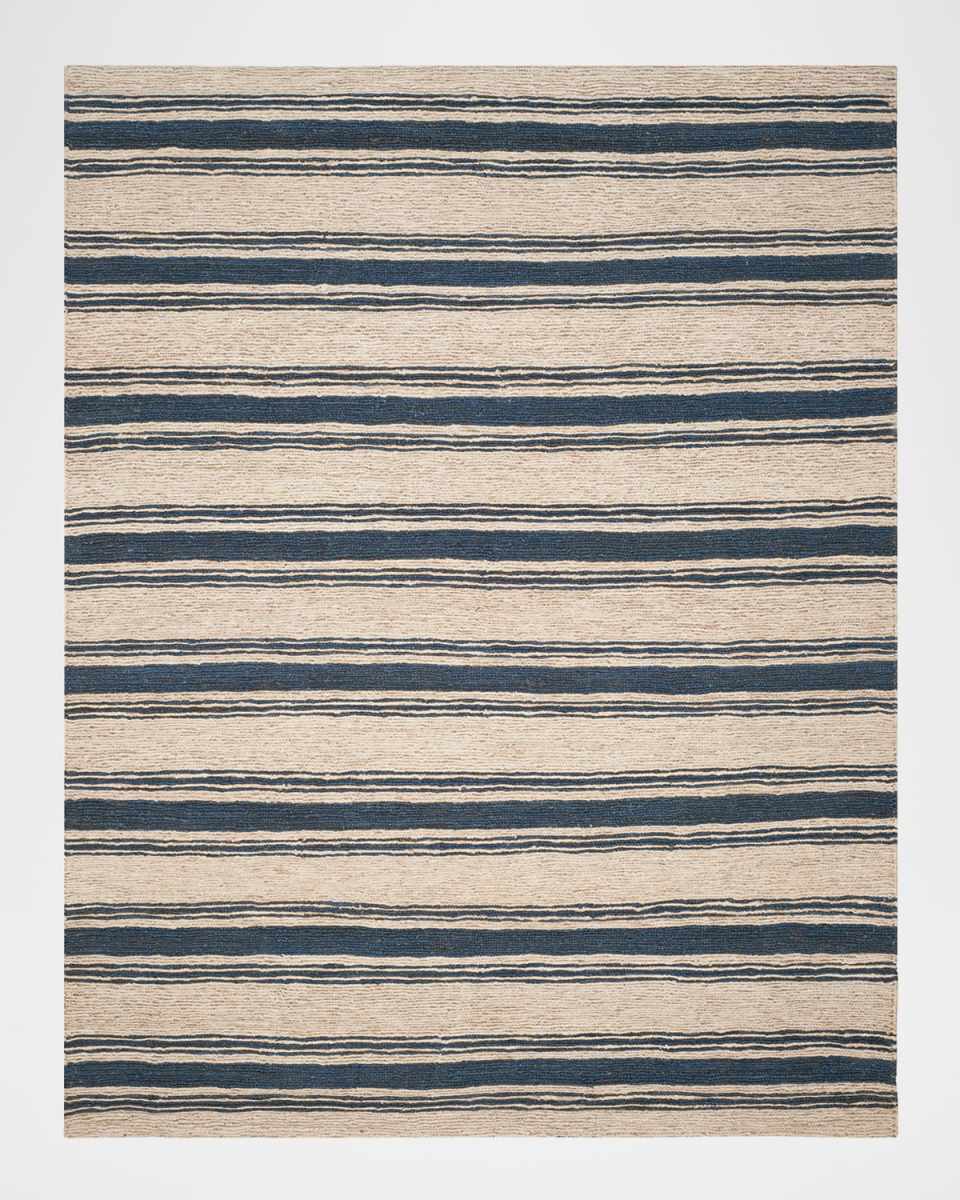 Cliff Stripe Hand-Knotted Rug, 8' x 10'